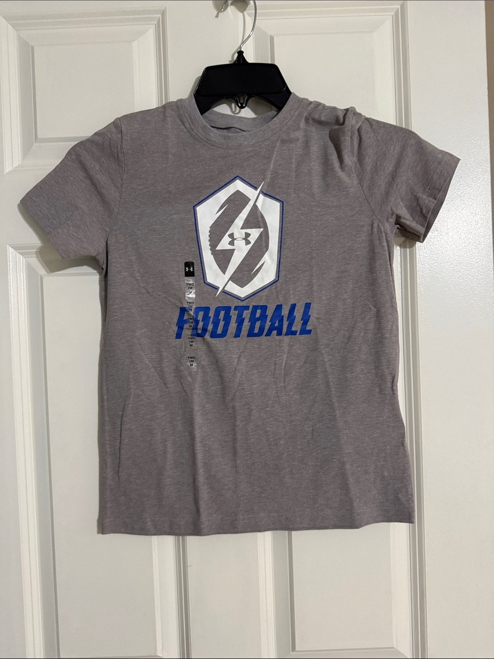 Under Armour Gray Short Sleeve Football Graphic Tee